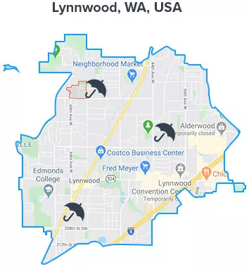 lynnwood cleaning services map